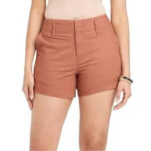a new day Women's High Waist Brown Shorts